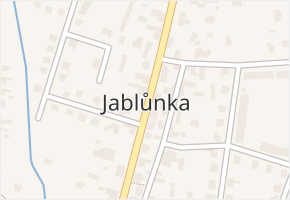 Jablůnka v obci Jablůnka - mapa části obce