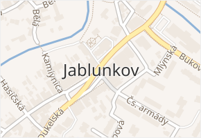 Jablunkov v obci Jablunkov - mapa části obce