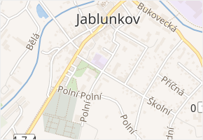 Lipová v obci Jablunkov - mapa ulice