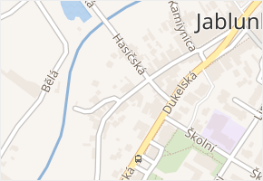 Plk. Velebnovského v obci Jablunkov - mapa ulice