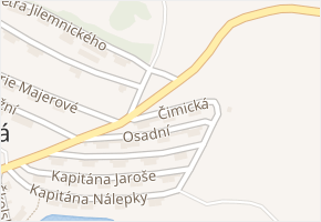 Čimická v obci Jáchymov - mapa ulice