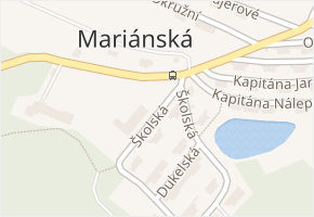 Mariánská v obci Jáchymov - mapa části obce