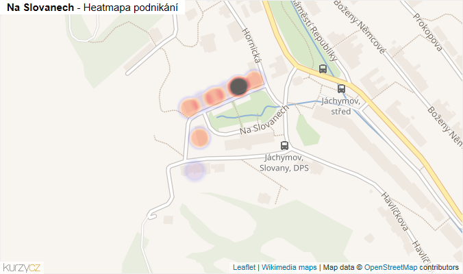 Mapa Na Slovanech - Firmy v ulici.