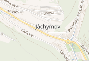 Palackého v obci Jáchymov - mapa ulice