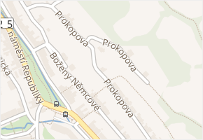 Prokopova v obci Jáchymov - mapa ulice