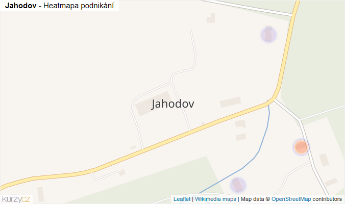 Mapa Jahodov - Firmy v části obce.