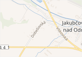 Dobešovská v obci Jakubčovice nad Odrou - mapa ulice