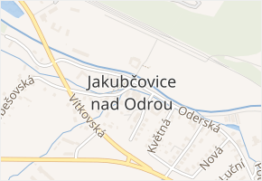 Luční v obci Jakubčovice nad Odrou - mapa ulice