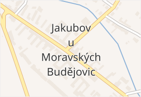 Jakubov u Moravských Budějovic v obci Jakubov u Moravských Budějovic - mapa části obce