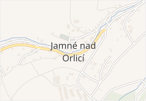 Jamné nad Orlicí v obci Jamné nad Orlicí - mapa části obce