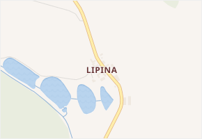 Lipina v obci Jamné - mapa části obce
