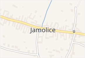 Jamolice v obci Jamolice - mapa části obce