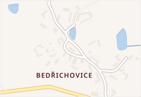 Bedřichovice v obci Jankov - mapa části obce