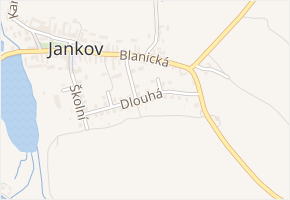 Dlouhá v obci Jankov - mapa ulice