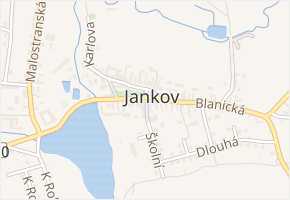 Jankov v obci Jankov - mapa části obce