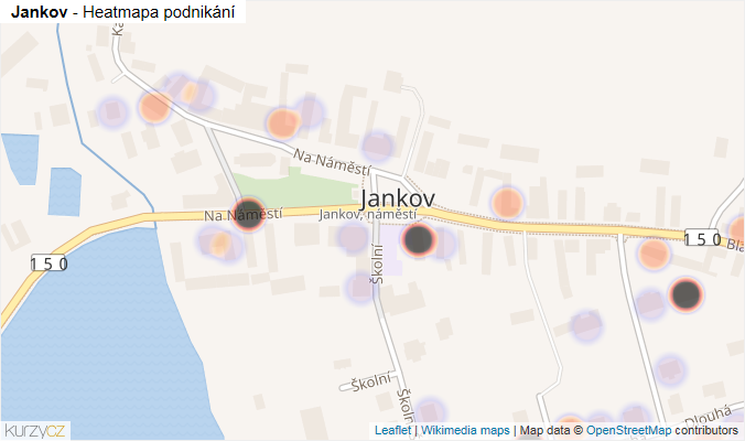 Mapa Jankov - Firmy v části obce.