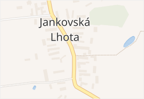 Jankovská Lhota v obci Jankov - mapa části obce