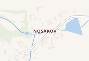 Nosákov v obci Jankov - mapa části obce