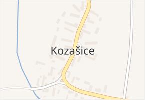 Kozašice v obci Jankovice - mapa části obce