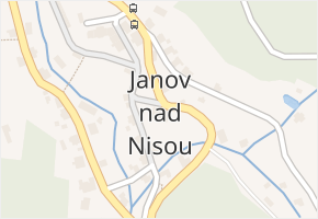 Janov nad Nisou v obci Janov nad Nisou - mapa části obce
