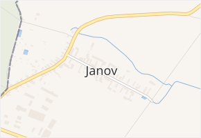 Janov v obci Janov - mapa části obce
