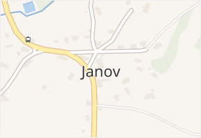 Janov v obci Janov - mapa části obce
