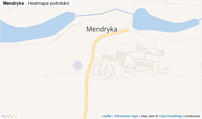 Mapa Mendryka - Firmy v části obce.