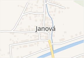 Janová v obci Janová - mapa části obce