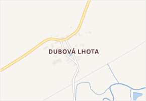 Dubová Lhota v obci Janovice nad Úhlavou - mapa části obce