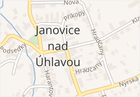 Janovice nad Úhlavou v obci Janovice nad Úhlavou - mapa části obce