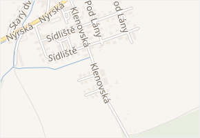 Klenovská v obci Janovice nad Úhlavou - mapa ulice