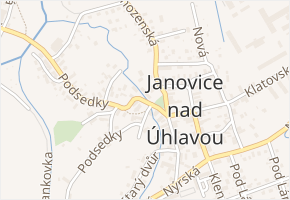 Náměstí v obci Janovice nad Úhlavou - mapa ulice