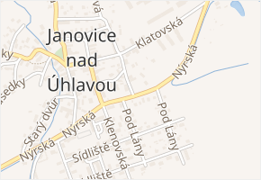 Nýrská v obci Janovice nad Úhlavou - mapa ulice