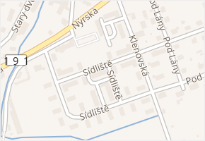 Sídliště v obci Janovice nad Úhlavou - mapa ulice