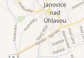 Starý dvůr v obci Janovice nad Úhlavou - mapa ulice