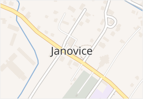 Janovice v obci Janovice - mapa části obce
