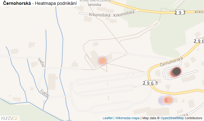 Mapa Černohorská - Firmy v ulici.