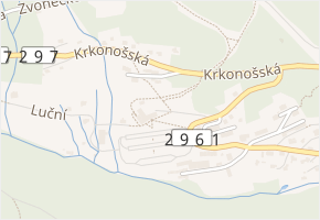 Horská v obci Janské Lázně - mapa ulice
