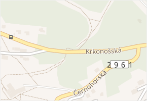 Krkonošská v obci Janské Lázně - mapa ulice