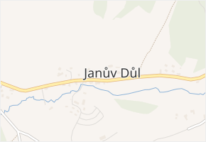 Janův Důl v obci Janův Důl - mapa části obce