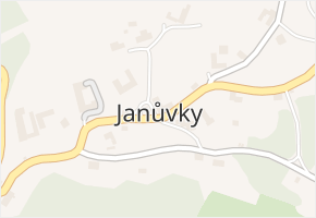 Janůvky v obci Janůvky - mapa části obce