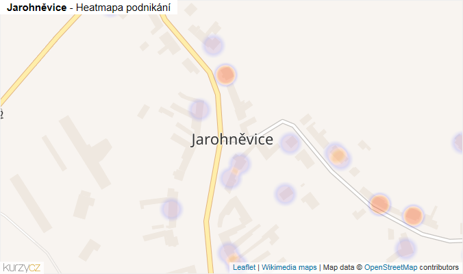 Mapa Jarohněvice - Firmy v části obce.