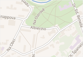 Albieriho v obci Jaroměř - mapa ulice