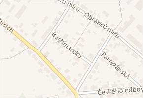 Bachmačská v obci Jaroměř - mapa ulice