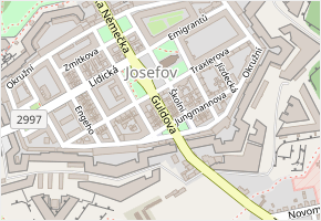 Guldova v obci Jaroměř - mapa ulice