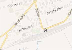Jezbinská v obci Jaroměř - mapa ulice