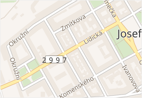 Lidická v obci Jaroměř - mapa ulice