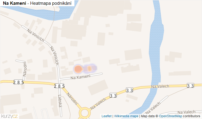 Mapa Na Kameni - Firmy v ulici.