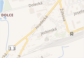 Na Rejsce v obci Jaroměř - mapa ulice