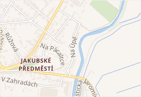 Na Úpě v obci Jaroměř - mapa ulice